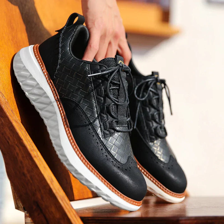 Dylan | Herenwandelsneakers met veters en plateauzool