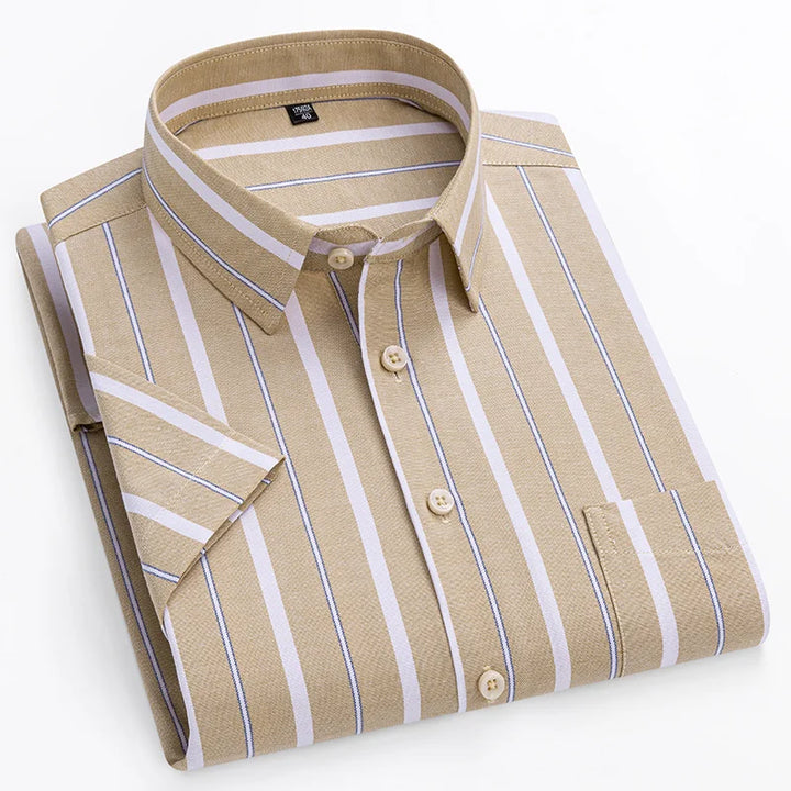 Zack | Katoenen shirt met korte mouwen