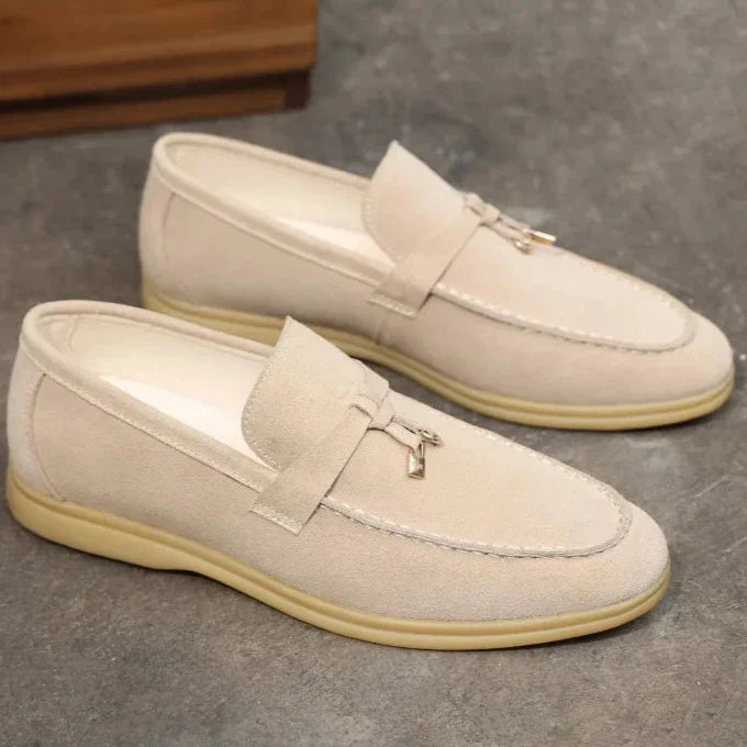 Shaffer-loafers van rundsuède