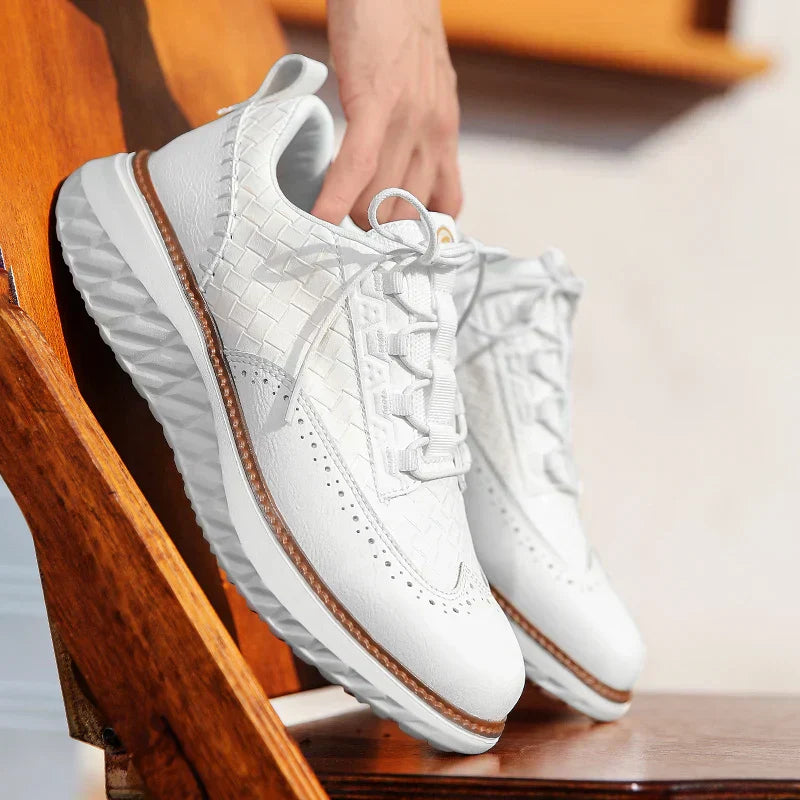 Dylan | Herenwandelsneakers met veters en plateauzool