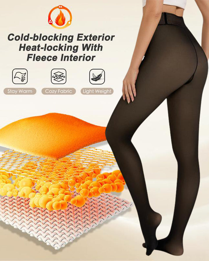 Semi Transparante Fleece Legging