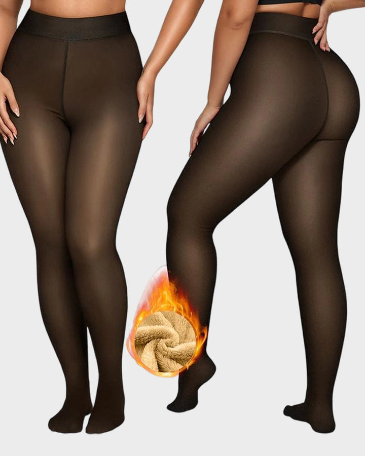 Semi Transparante Fleece Legging
