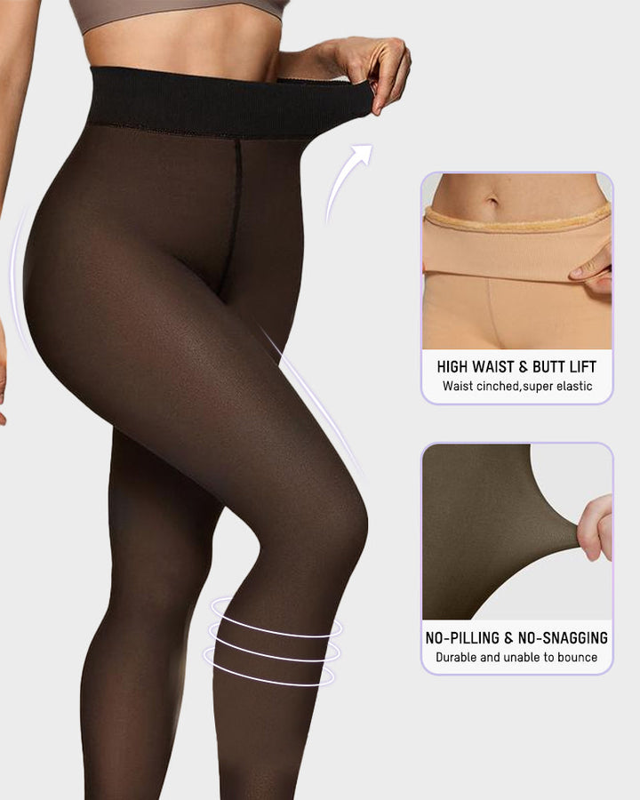 Semi Transparante Fleece Legging