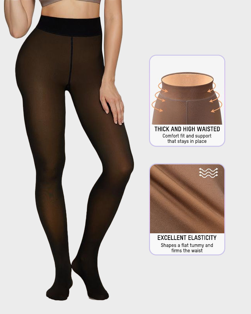 Semi Transparante Fleece Legging