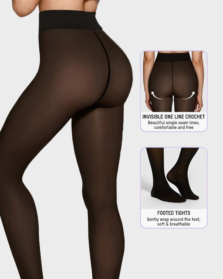 Semi Transparante Fleece Legging