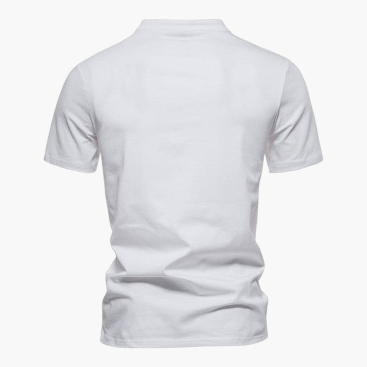 T-shirt met V-hals en korte mouwen voor heren