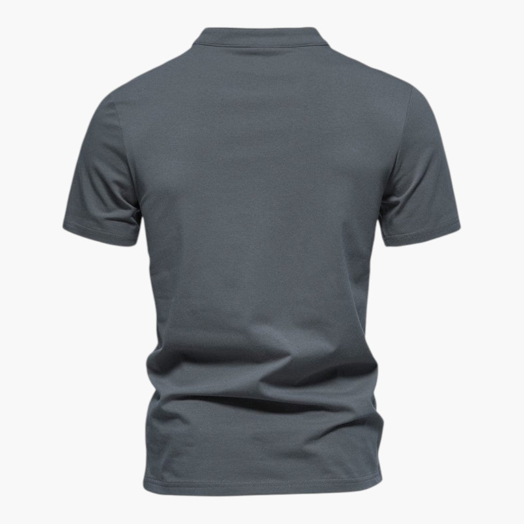 T-shirt met V-hals en korte mouwen voor heren