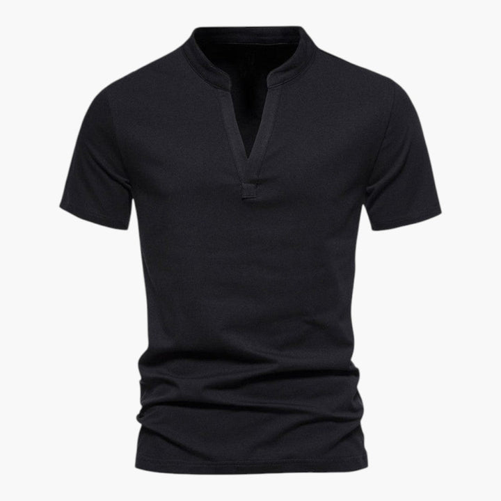 T-shirt met V-hals en korte mouwen voor heren