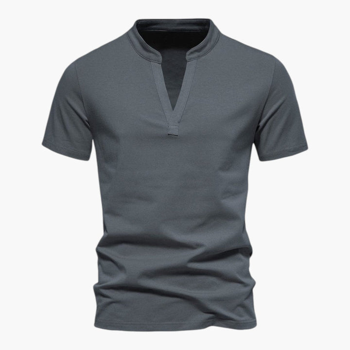 T-shirt met V-hals en korte mouwen voor heren