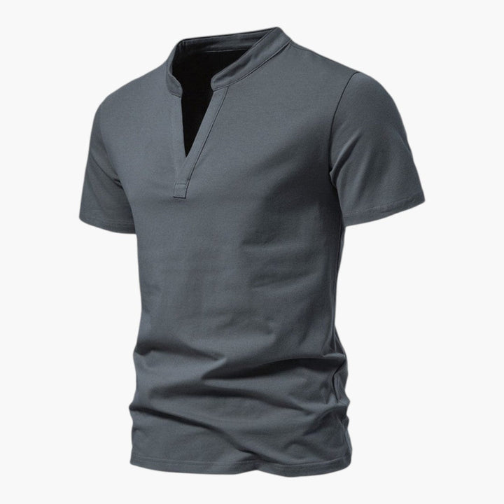 T-shirt met V-hals en korte mouwen voor heren