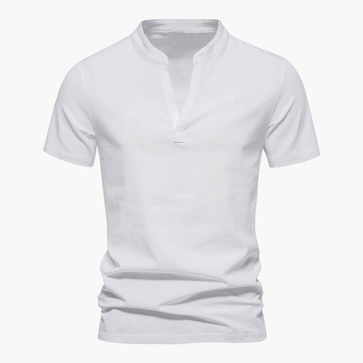 T-shirt met V-hals en korte mouwen voor heren