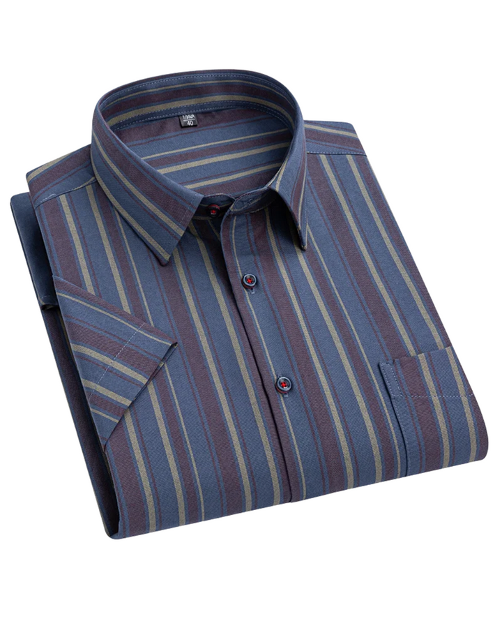 Zack | Katoenen shirt met korte mouwen