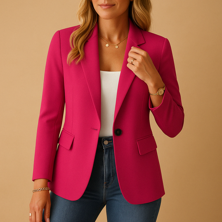 Vrouw Blazer - Getaileerd Stretch Design