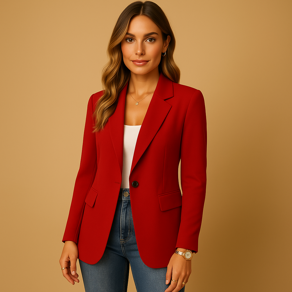 Vrouw Blazer - Getaileerd Stretch Design