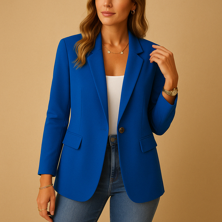 Vrouw Blazer - Getaileerd Stretch Design