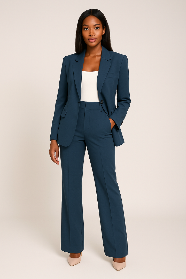 Getaileerd Pak Vrouw - Blazer & Broek