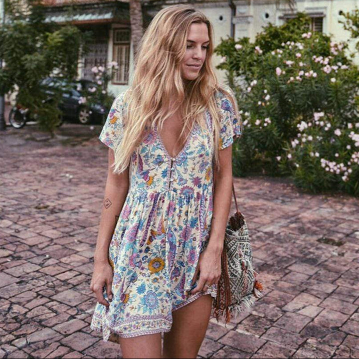 Mini Jurk Bloemenprint
