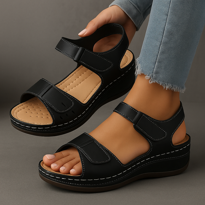 Nina | Orthopedische Sandalen met Sleehak