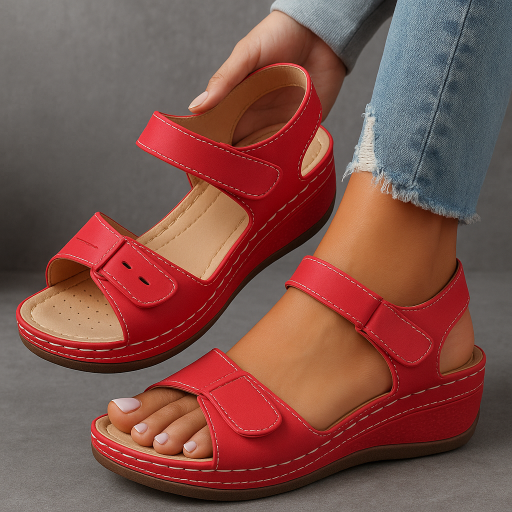Nina | Orthopedische Sandalen met Sleehak