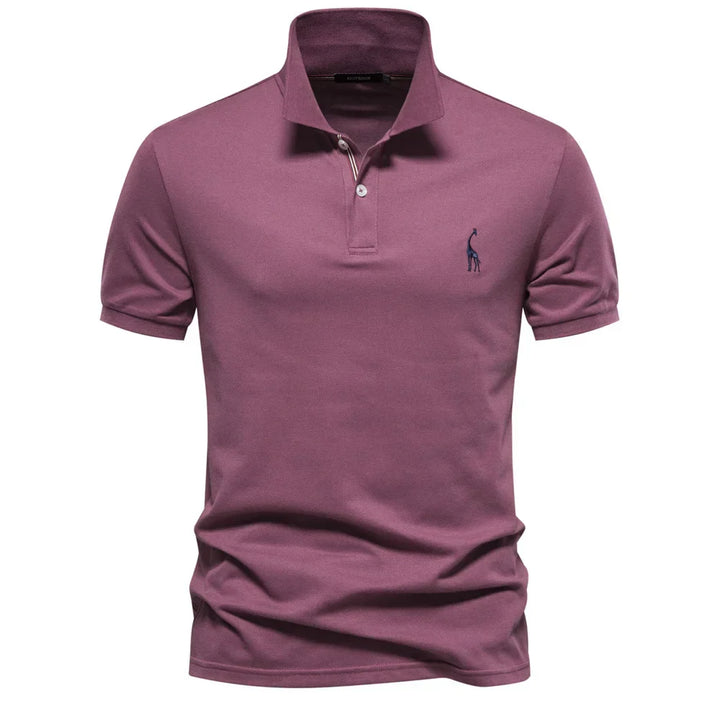 Austin | Poloshirt met korte mouwen en knopen voor heren