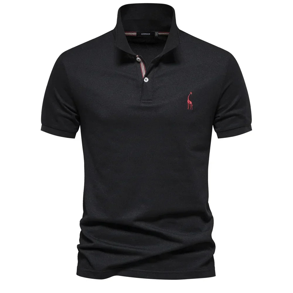 Austin | Poloshirt met korte mouwen en knopen voor heren