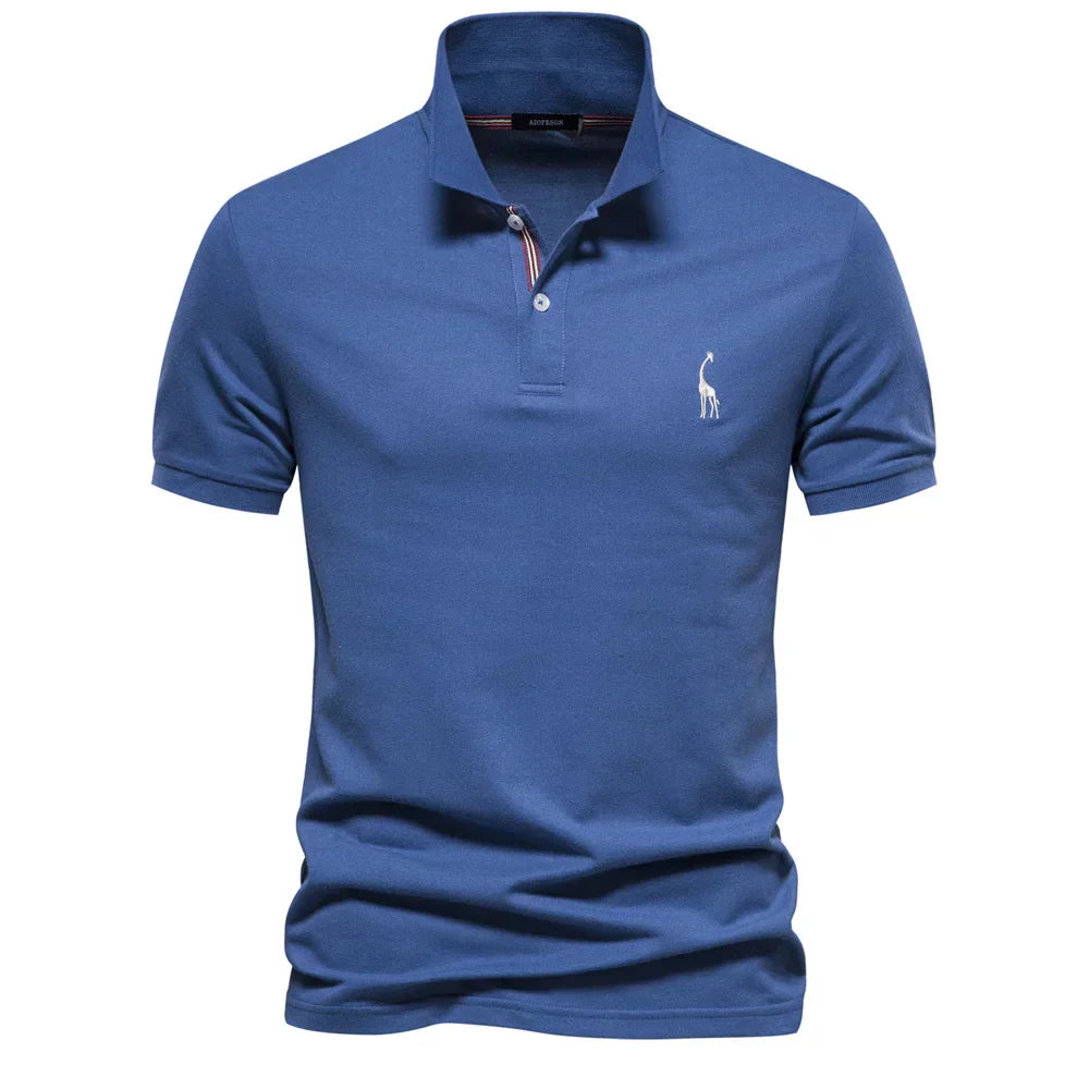 Austin | Poloshirt met korte mouwen en knopen voor heren